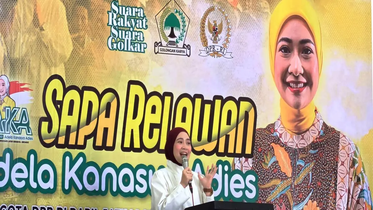 Anggota DPR RI Daerah Pemilihan (Dapil) Jawa Timur I Surabaya-Sidoarjo, dari Fraksi Golkar, Adela Kanasya Adies (AKA).
