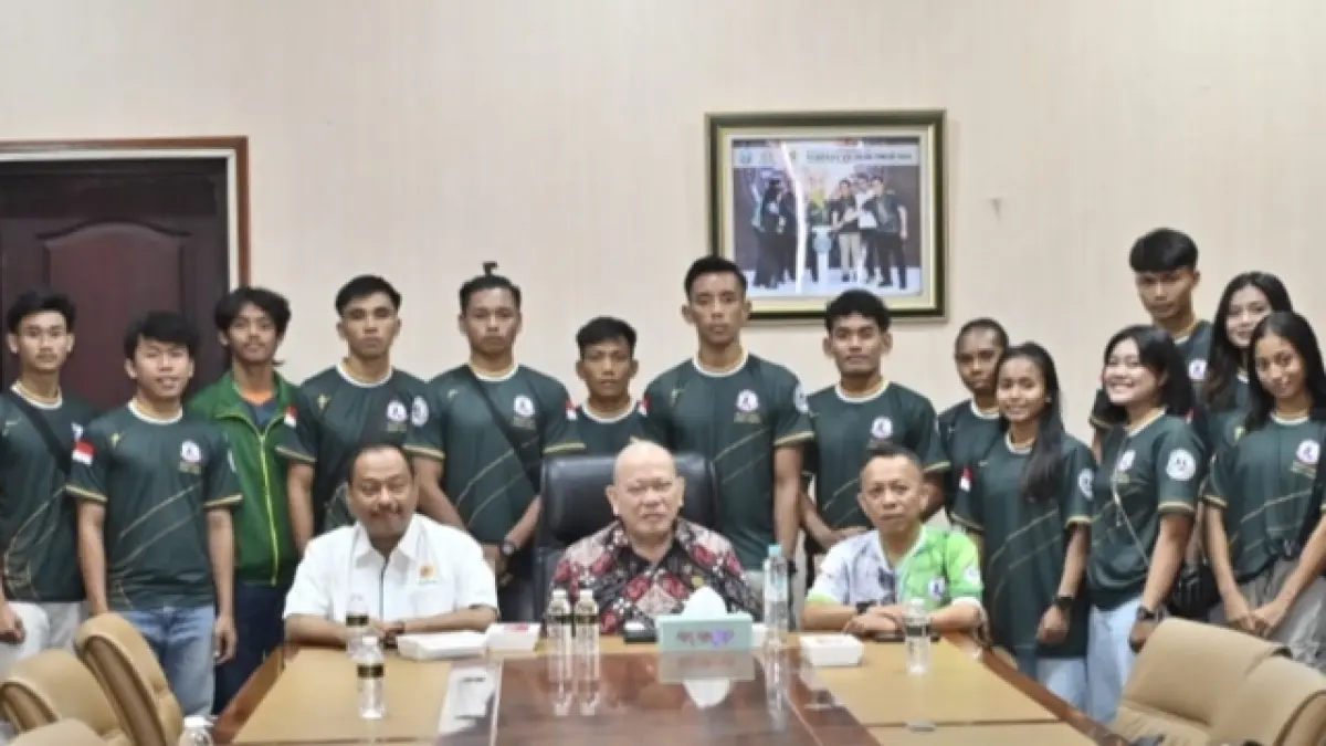 Atlet Muaythai Jatim berpamitan sebelum berlaga di IMC 2026.(humas) 