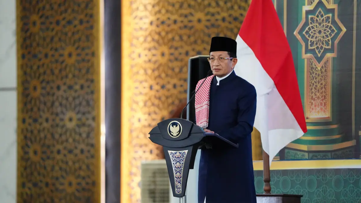 Menteri Agama Nasaruddin Umar. (Rahmat Sudrajat) 