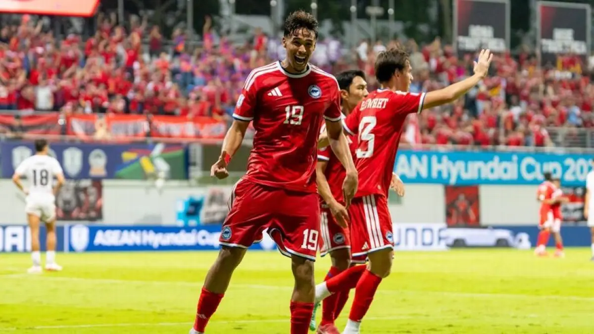 Ilhan Fandi jadi penentu lolosnya Singapura ke semifinal. (ESPN) 