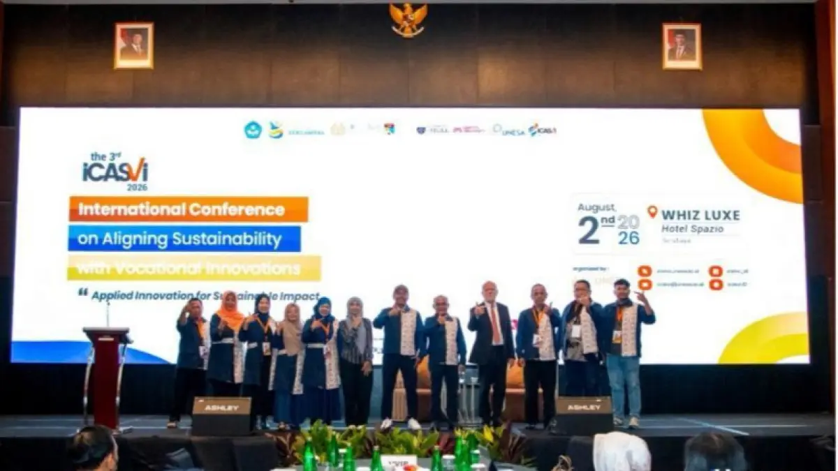 Forum internasional ICASVI 2026 di Surabaya mempertemukan akademisi, peneliti, dan praktisi dari lima negara untuk membahas inovasi berkelanjutan. (Istimewa) 