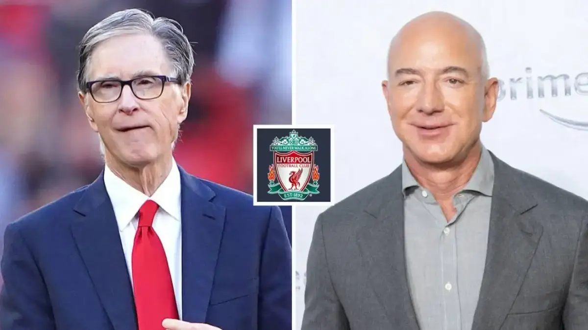 John W Henry (kiri) dan Jeff Bezos. (Football365) 