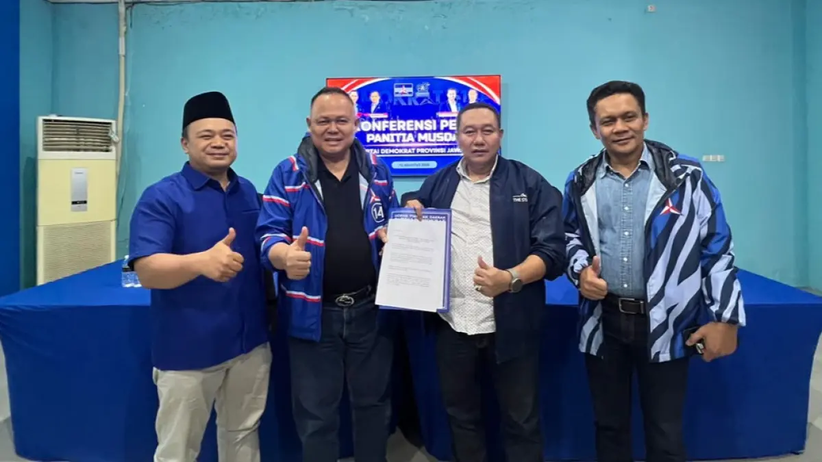 DEMOKRATIS: Panitia resmi membuka pendaftaran bakal calon Ketua DPD Partai Demokrat Jawa Timur periode 2026-2031 mulai 14 hingga 20 Agustus 2026.