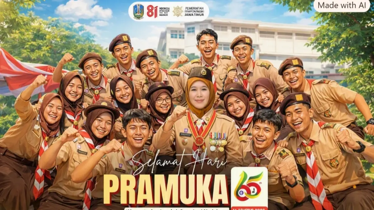 Selamat hari Pramuka. (AI) 