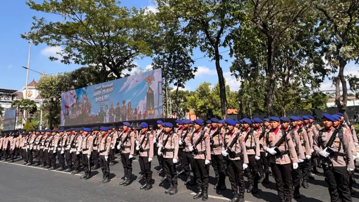REKAYASA: Pengalihan arus akan dilakukan Satlantas Polrestabes Surabaya selama Upacara Peringatan Hari Juang Polri di Monumen Polisi Istimewa. (IST/RADAR SURABAYA)
