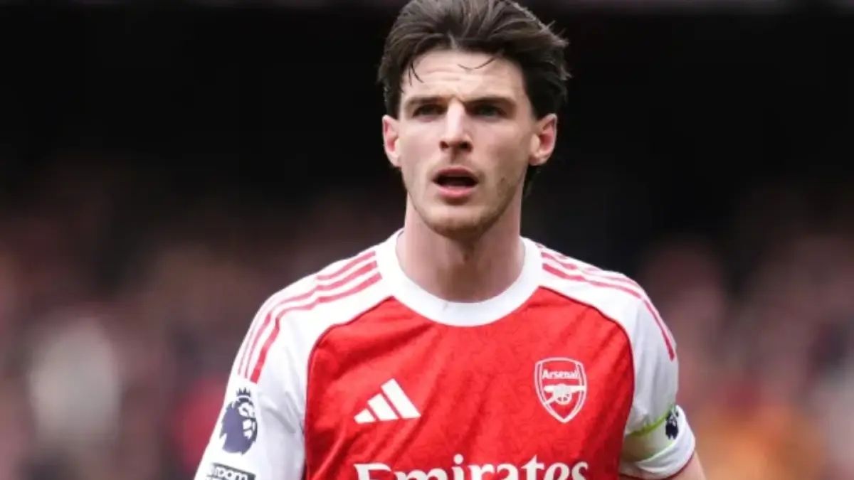 Declan Rice jadi andalan Arsenal mengawali musim 2026/2027 dengan menjamu Coventry City. (Sportmole) 