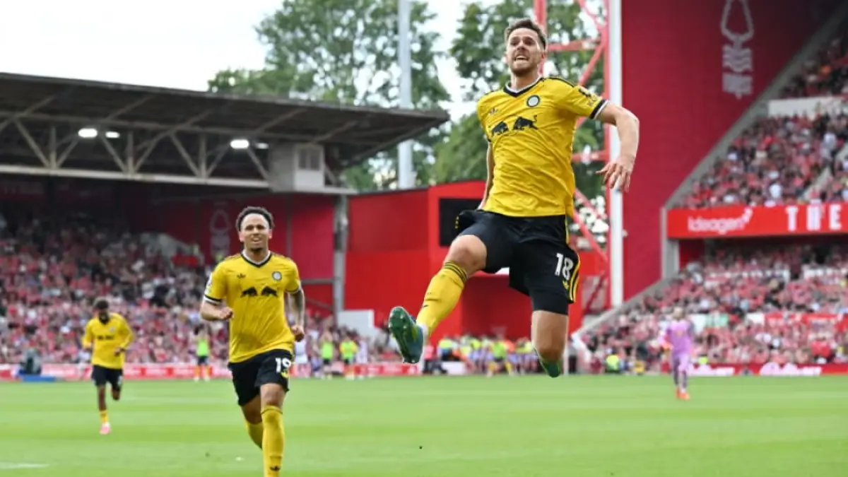 Gol tunggal Anton Stach membawa Leeds United meraih poin penuh tandang. (BBC) 