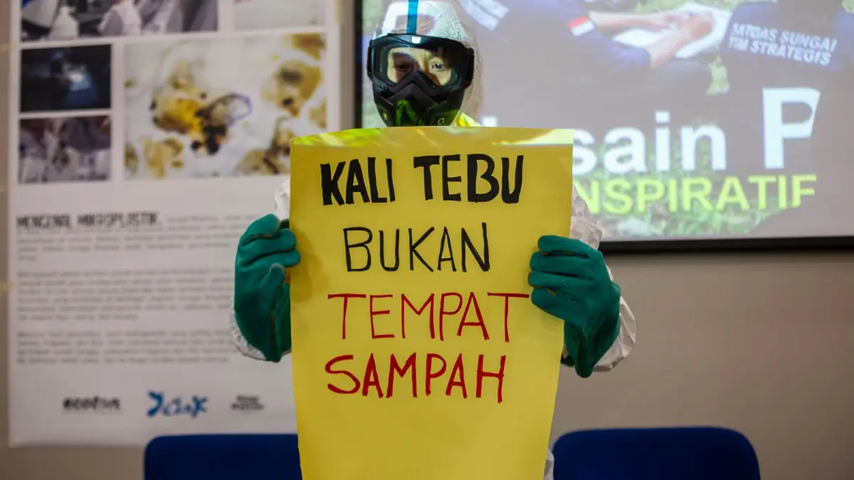 Satgas bersama dibentuk untuk menjaga Kali Tebu. (Rahmat Sudrajat) 