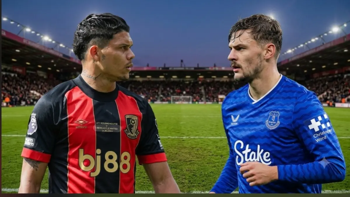 Pemain Bournemouth, Evanilson (kiri) akan adu tajam dengan Kiernan Dewsbury-Hall. (Ilustrasi Gemini AI) 