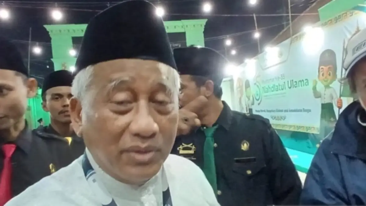  Sekretaris Steering Committee (SC) Muktamar ke-35 NU Prof M Nuh di Jombang, Jawa Timur, Jumat (28/8/) malam.(ANTARA/ Asmaul Chusna). 

