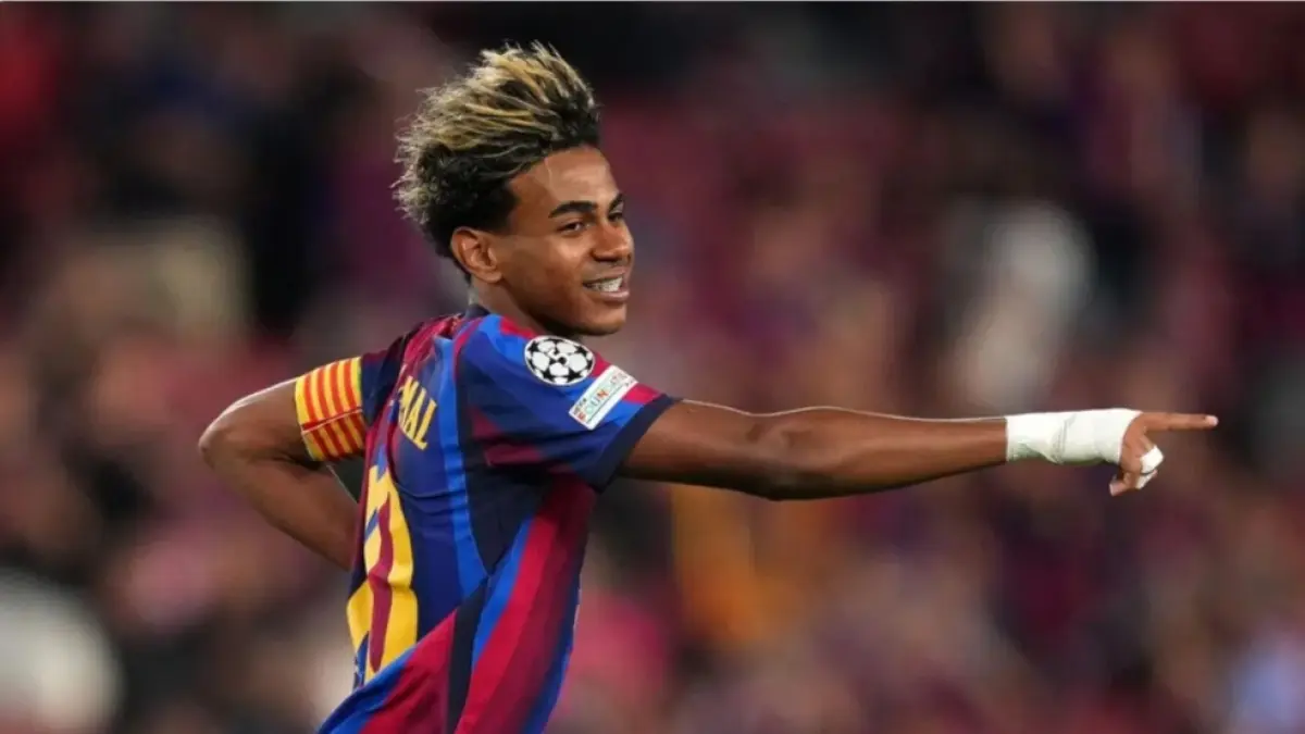 Lamine Yamal cetak sejarah personal di Liga Champions. (Football Espana) 