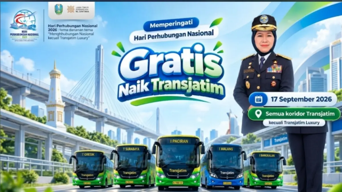 Gubernur Khofifah Indar Parawansa gratiskan Trans Jatim.