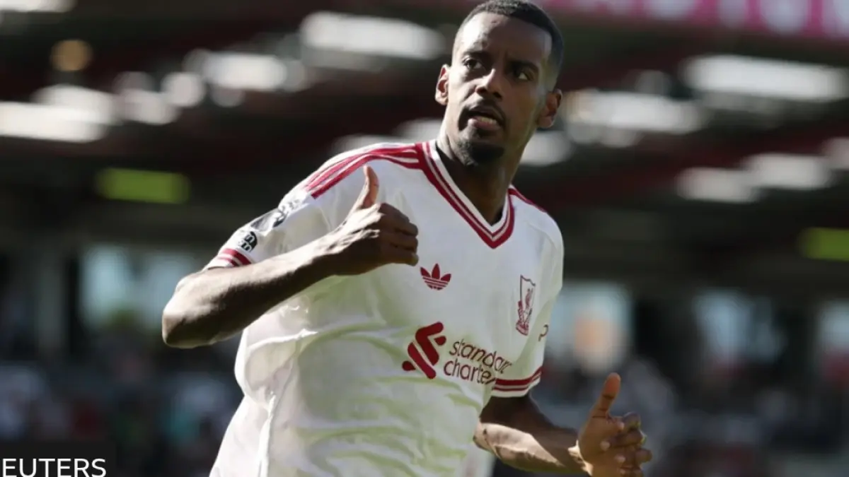 Alexander Isak jadi penentu kemenangan Liverpool atas Bournemouth. (BBC)