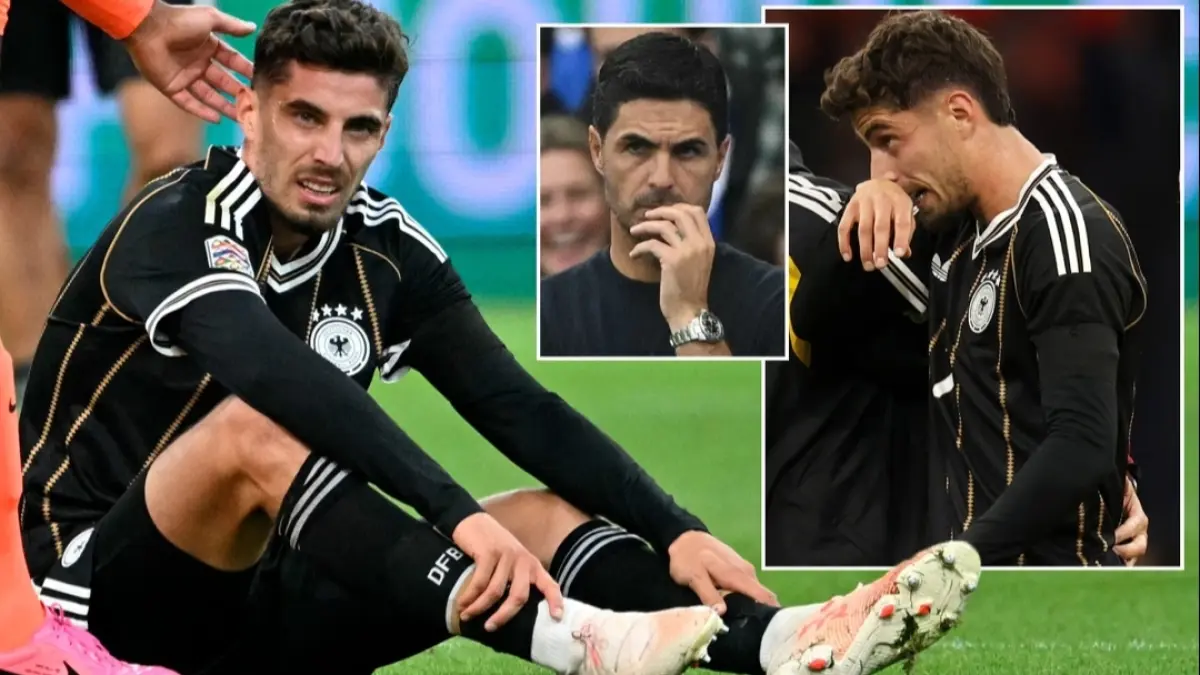 Kai Havertz mengalami cedera saat memperkuat Jerman lawan Belanda di UEFA Nations League. (Dailymail)