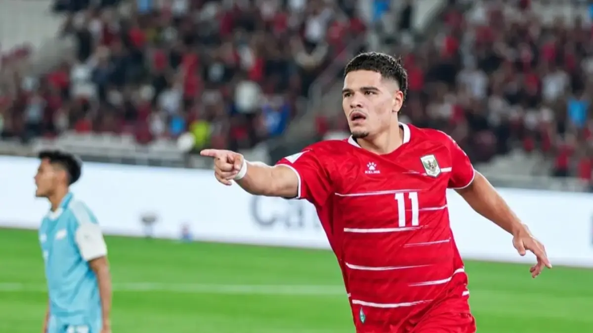 Ragnar Oratmangoen cetak gol pertama Indonesia.(PSSI)