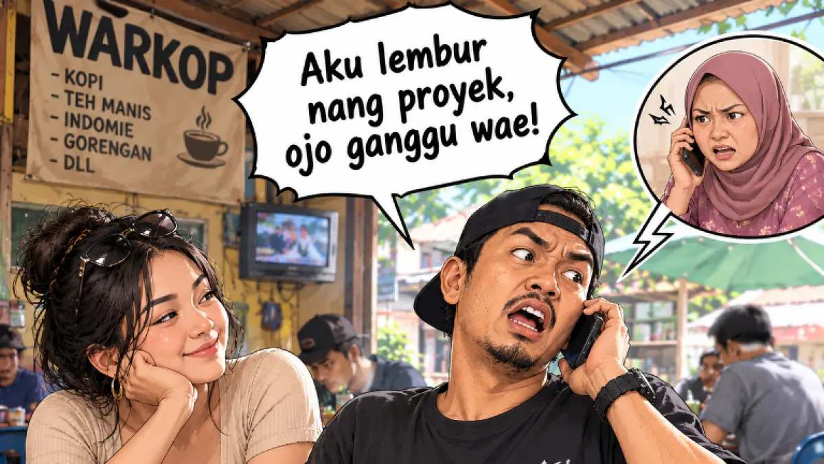 Romantika rumah tangga berliku-liku. Kuli bangunan punya simpanan meski penghasilannya tipis. (AI)