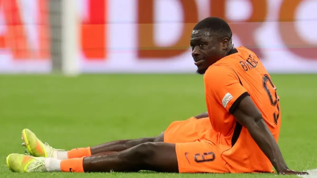 Striker Belanda dan Sunderland, Brian Brobbey termasuk di antara pemain yang mengalami cedera selama jeda internasional ini.(Alexander Hassenstein/Uefa/Getty Images)