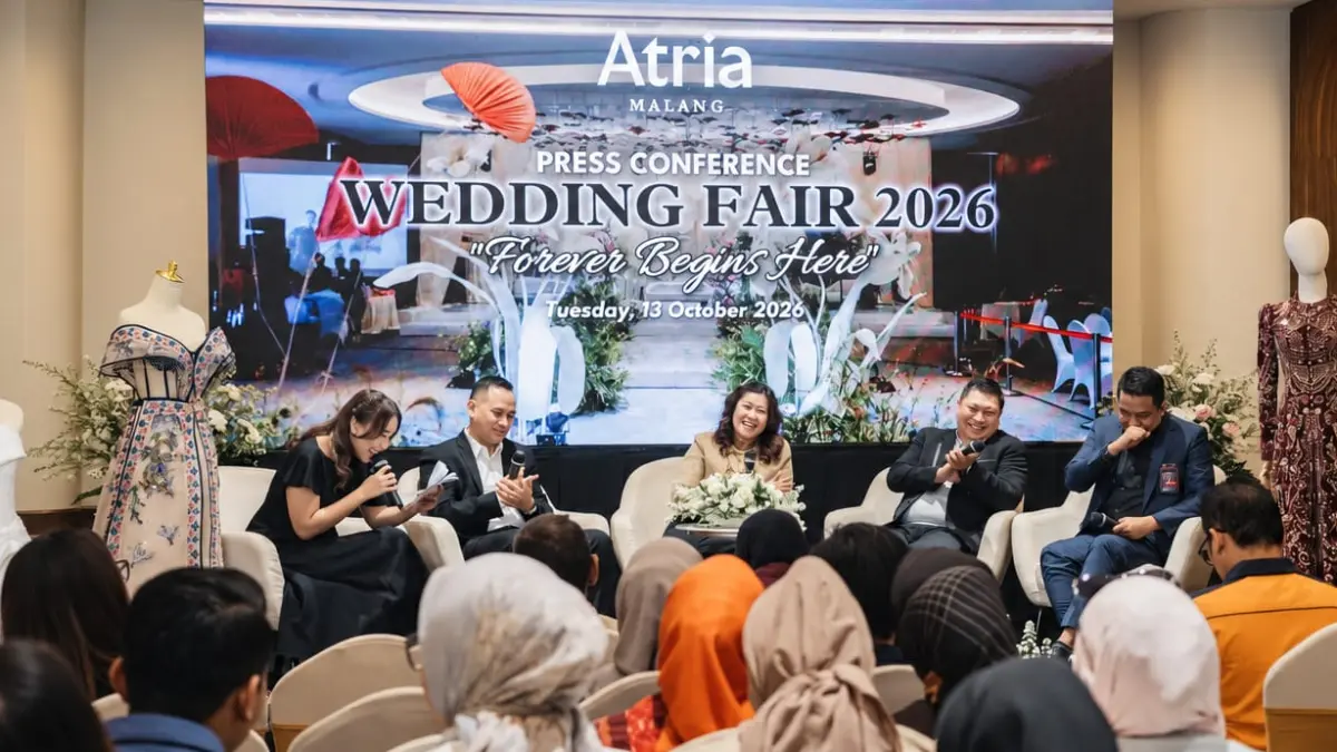 PULUHAN: Atria Wedding Fair 2026 diikuti 20 wedding partner dengan dua konsep yaitu tradisional dan modern.(IST/RADAR SURABAYA)