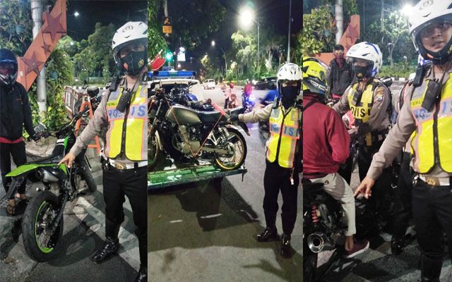 BERANI NEKAT! Copot Knalpot Brong atau Disita Sebulan