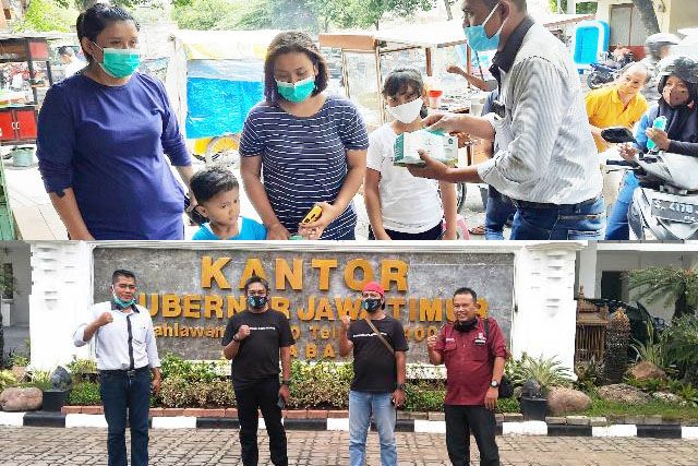 Aksi Masyarakat Menuju Sehat 7, CCF Bagi Masker ke 9 Kota Selama 2Hari
