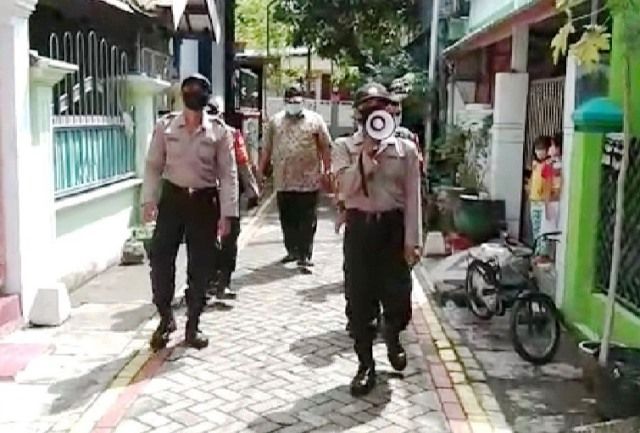 Keliling Kampung, Tiga Pilar Ajak Warga Patuhi Protokol Kesehatan