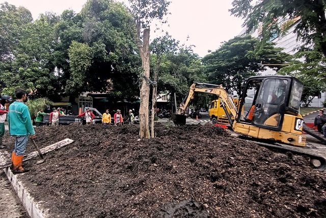 Percantik Pulau Jalan di Walikota Mustajab dengan RTH