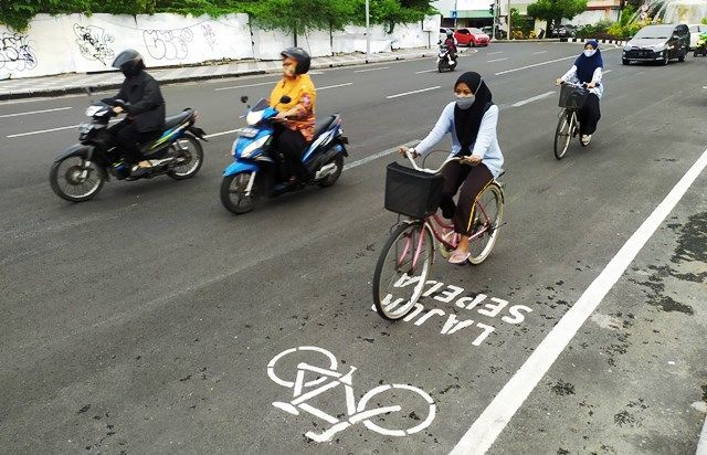 Wadahi Tren, Pemkot Bangun Lajur Sepeda 20 Km