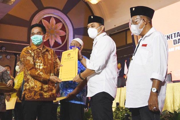 KPU Tetapkan Eri-Armuji Pemenang Pilkada Surabaya 2020