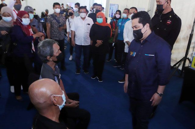 Bidik 5000 Orang/Hari, Kementerian BUMN Buka Sentra Vaksinasi Masal