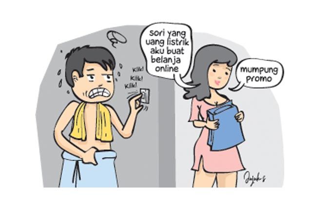 Ketika Jatah Token Listrik Ludes untuk Belanja Online