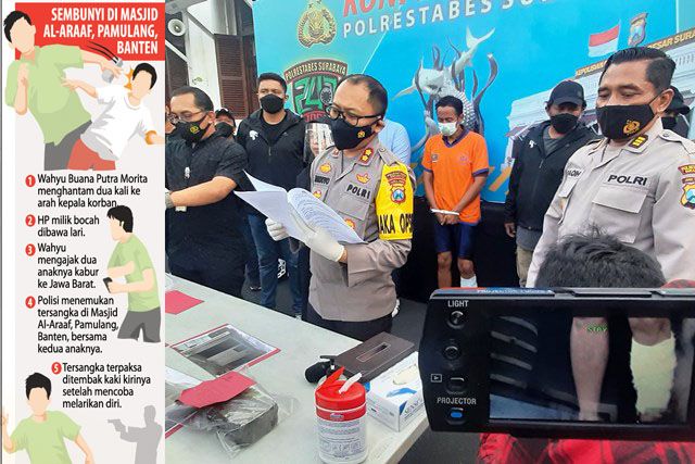Kepincut Ponsel Korban, Ayah Bunuh Teman Main Anaknya dengan Paving