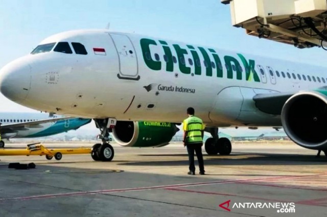 ILUSTRASI: Salah satu pesawat milik maskapai penerbangan Citilink. (ANTARA)