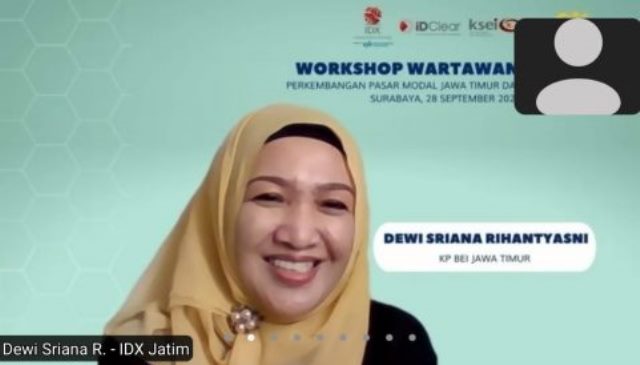 Kepala Kantor Perwakilan BEI Jatim Dewi Sriana Rihantyasni. (ISTIMEWA)