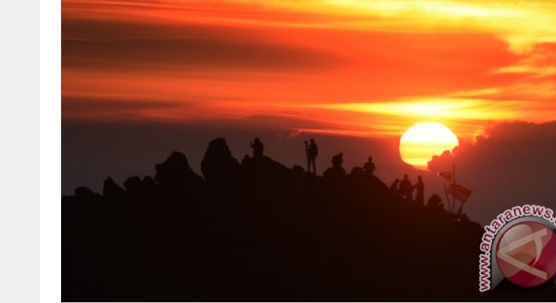Suasana pendakian Gunung Welirang di Jawa Timur (ANTARA).