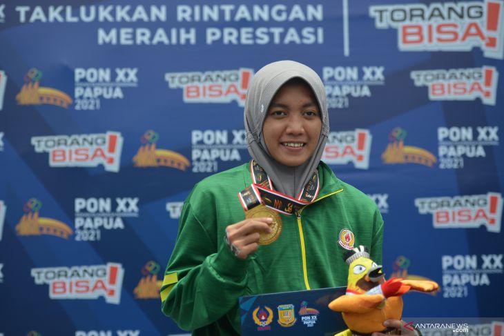 Adinda Larasati perenang andalan Jawa Timur di sejumlah nomor. (ANTARA)