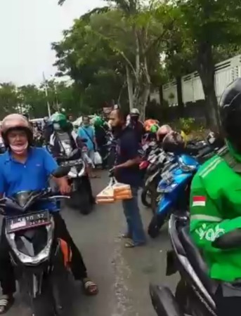 Lokasi pencurian kendaraan bermotor di parkiran salah satu mal di Surabaya. (IST)