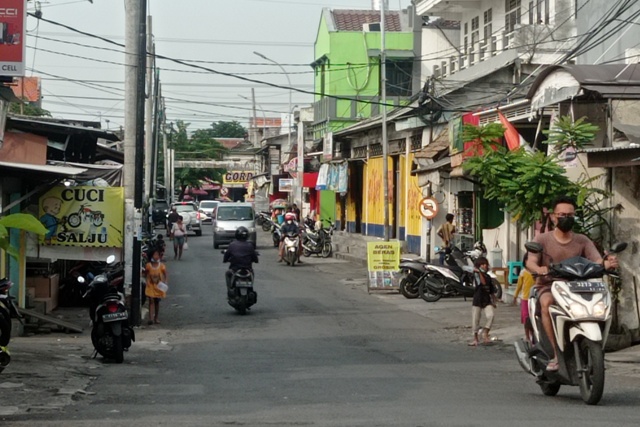 Kampung yang tempo doeloe jadi arena pacuan kuda di Surabaya. (SURYANTO/RADAR SURABAYA)