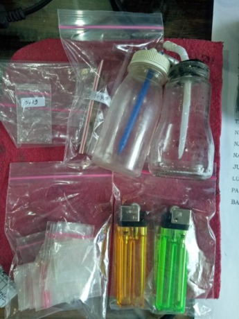 Barang bukti yang diamankan dari Rudi, oknum satpol PP Surabaya. (IST)