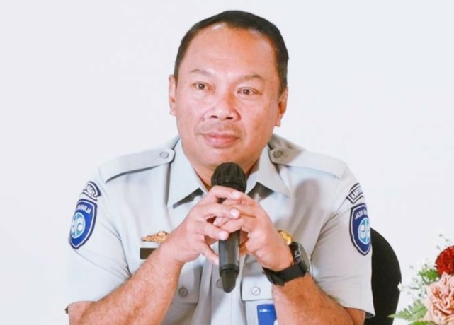 Direktur Utama PT Jasa Raharja, Rivan A Purwantono, saat siaran pers terkait kecelakaan trailer di Balikpapan, Jumat (21/1). (ISTIMEWA)