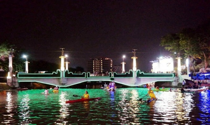 BERSEJARAH: Pengendalian air Kalimas di kawasan Gubeng, Surabaya. (IST)
