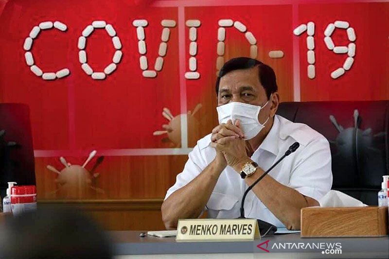 Menteri Koordinator Bidang Kemaritiman dan Investasi yang juga Koordinator PPKM Jawa Bali Luhut Binsar Pandjaitan. (ANTARA)