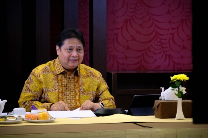 Menko Perekonomian Airlangga Hartarto. (ISTIMEWA)