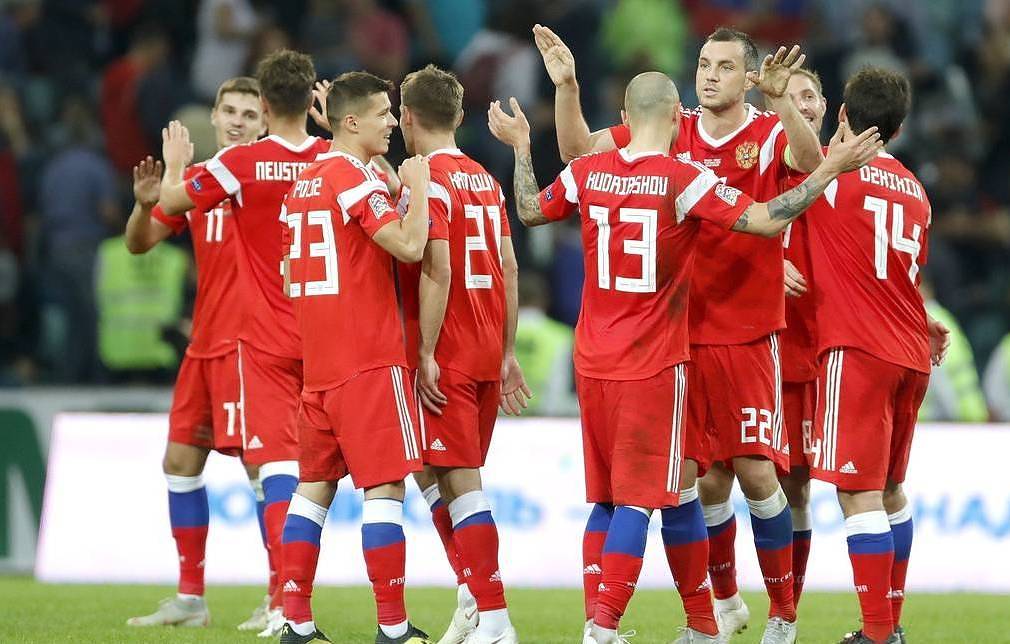 BERMASALAH: Timnas Russia mendapat sanksi FIFA sebagai buntut invasi Rusia atas Ukraina. (TASS)