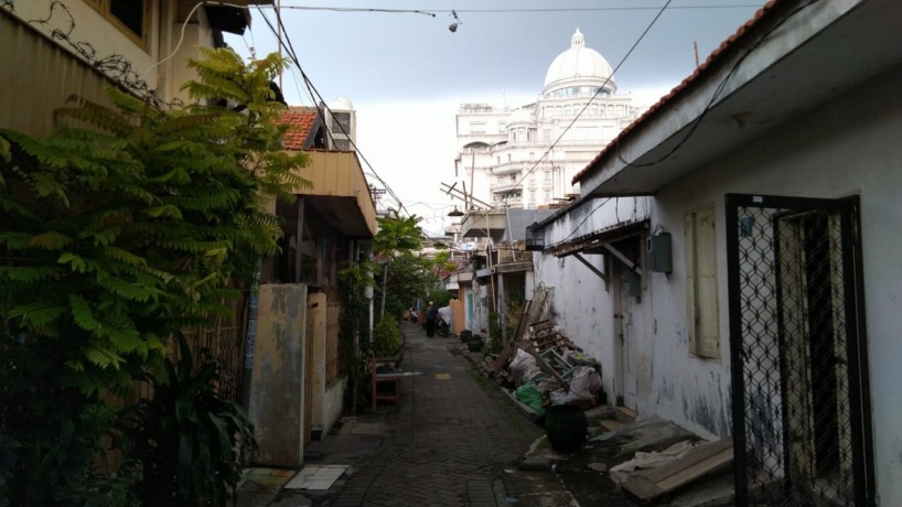 ADA SEJARAHNYA: Salah satu sudut di perkampungan kawasan Blauran yang padat. (DOK)