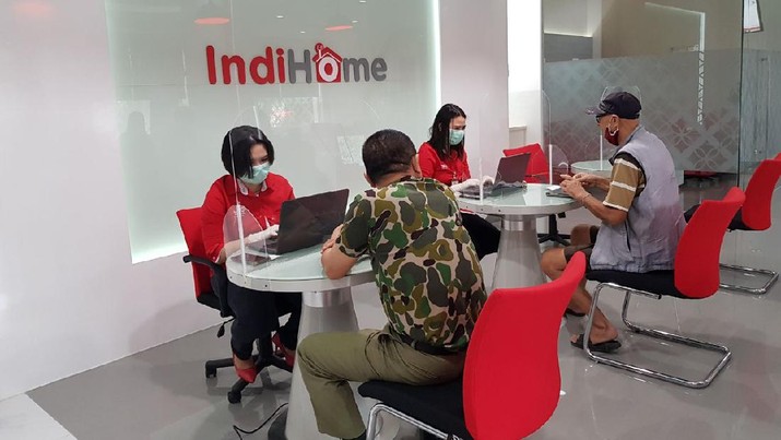 Gerai layanan IndiHome di Plasa Telkom. (ISTIMEWA)