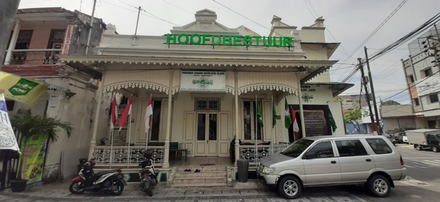 SAKSI BISU: Kantor PCNU Surabaya dahulu merupakan kantor HBNO atau PBNU pertama setelah NU berdiri 1926 di Surabaya. (MAHRUS/SURABAYA)