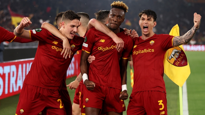 SELEBRASI: Gol tunggal Tammy Abraham loloskan AS Roma ke Liga Konferensi Eropa. (LIVE SCORE)