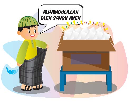 Ilustrasi arak-arakan khitan di Surabaya. (RADAR SURABAYA)