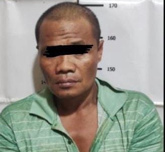 KAWAKAN: Tersangka Hariyanto dan barang bukti yang diamankan polisi. (IST)
