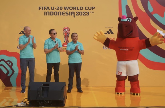 LAUNCHING: Launching Bacuya yang jadi maskot Piala Dunia U-20 2023. (DOK.PSSI)